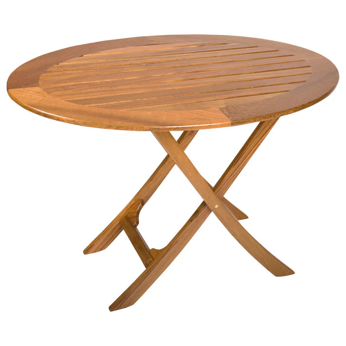 Whitecap 63037 Oval Slat Top Adjustable Table