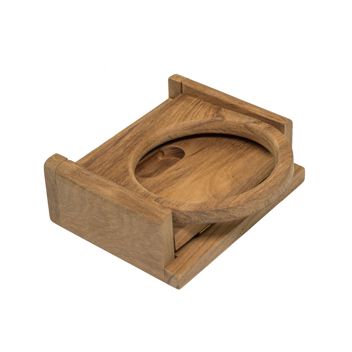 Whitecap Teak Folding Insulated Drink Holder