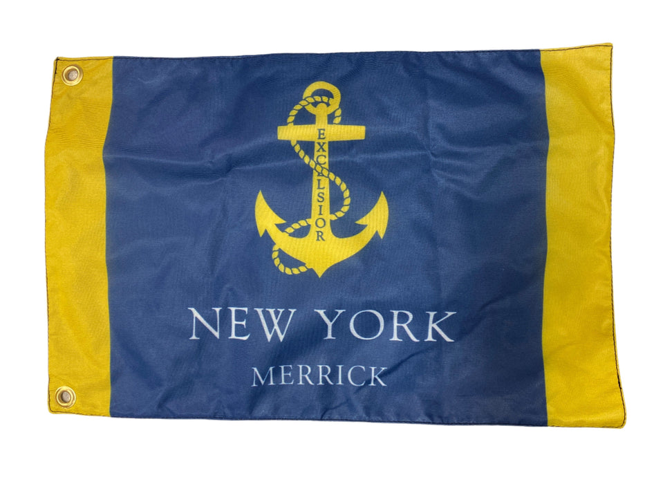 New York State Maritime Flag 12"x18" - Baldwin, Freeport, Merrick