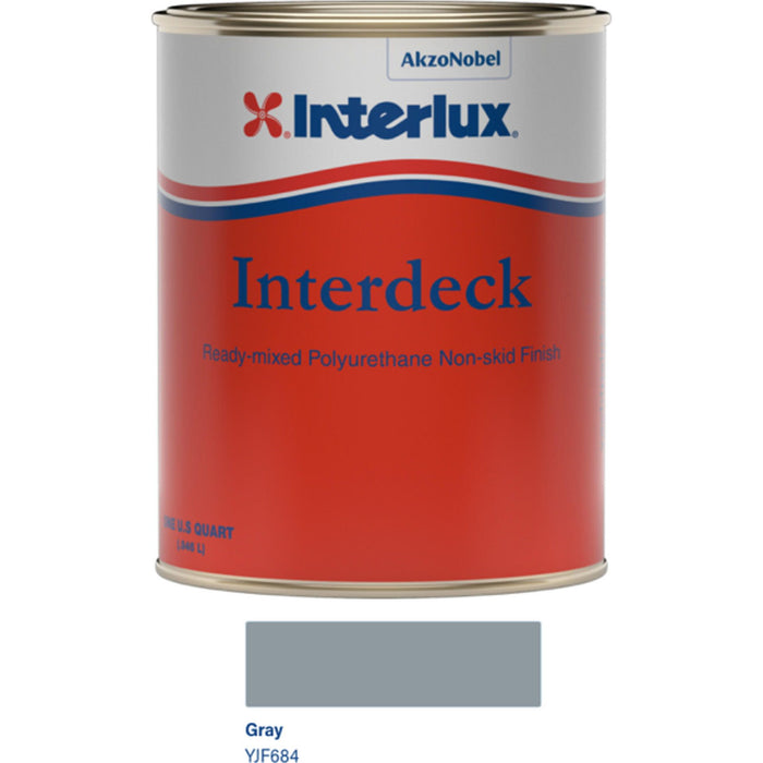 Interlux Interdeck Paint Non-Skid Quart Gray