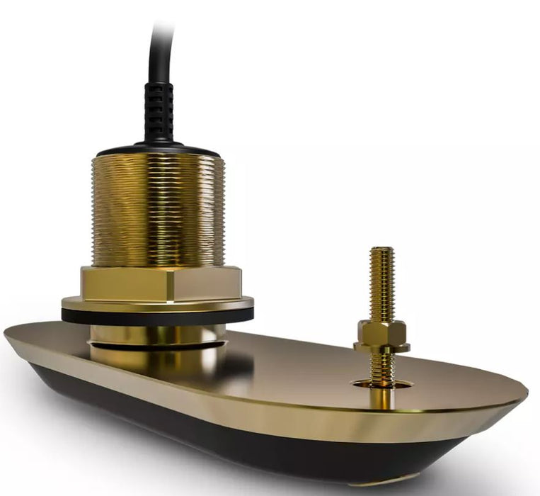 Transductor de bronce para montaje en pasacascos Raymarine RV-200 RealVision 3D todo en uno, 0 grados, cable de 8 m