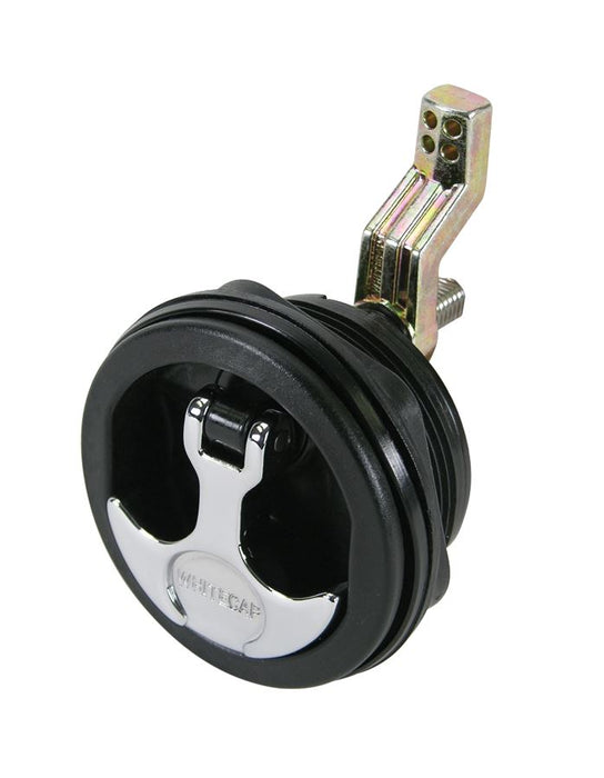 Whitecap S-0230BC Pestillo sin bloqueo con manija en T, negro, empaquetado