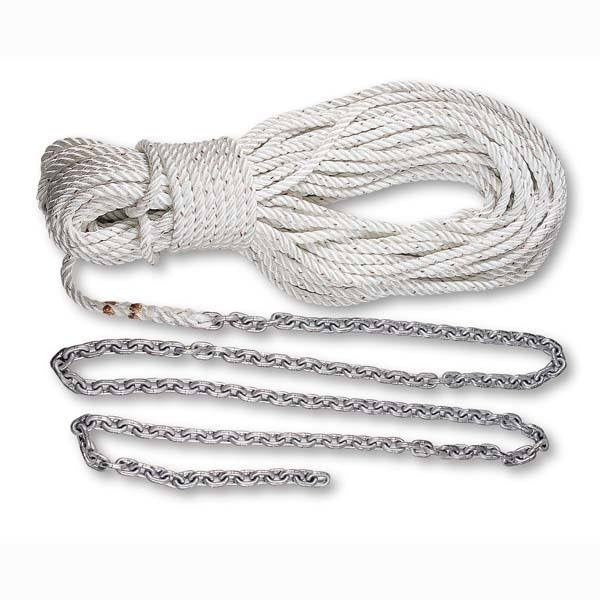 Lewmar 10' 1/4" G4 Chain W/150' 1/2" Rope
