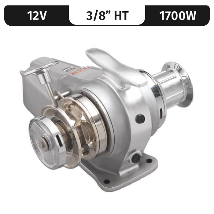 Lofrans Falkon, 12VDC, 1700W, 3/8" Ht Gypsy | Single Gypsy/Single Drum
