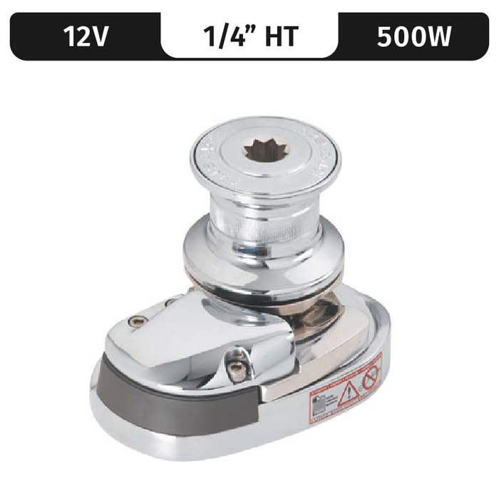 Lofrans Project 500/X1, 12VDC, 500W | Capstan, 1/4" High Tens. Gypsy