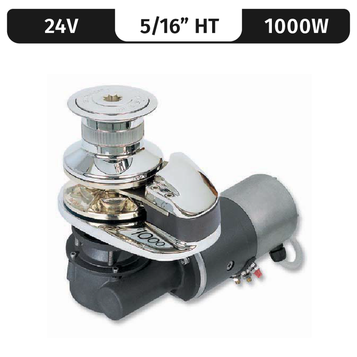 Lofrans Project 1000/X2, 24VDC, 1000W | Capstan, 5/16" High Tens. Gypsy