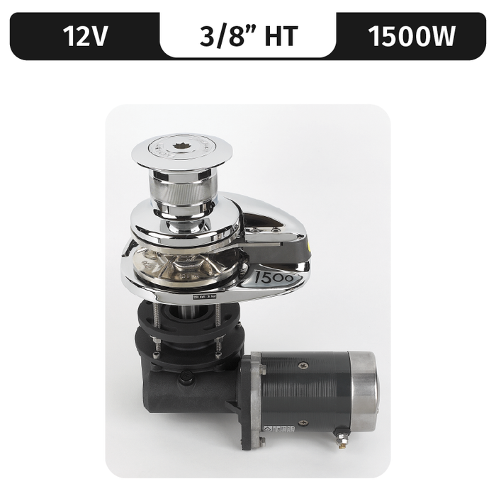 Lofrans Project 1500/X3, 12VDC, 1500W | Capstan, 3/8" High Tens. Gypsy