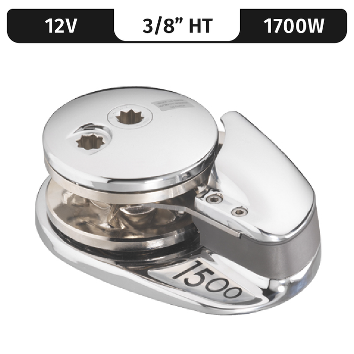 Lofrans Project 1500/X3, 12VDC, 1700W | Low-Profile, 3/8" High Tens. Gypsy
