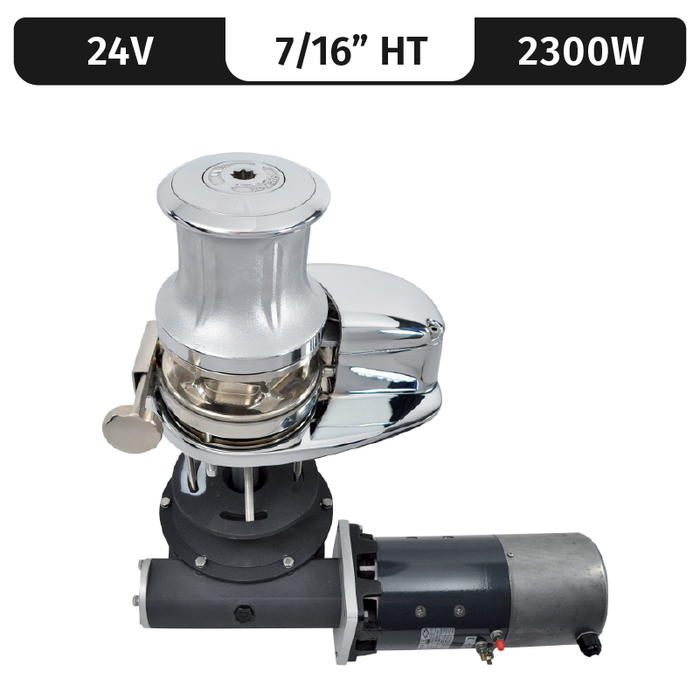 Proyecto Lofrans 2000/X4, 24 V CC, 2300 W | Cabrestante, 7/16" de alta tensión. Gypsy