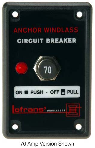 Lofrans 100 Amp Thermal Circuit Breaker and Panel