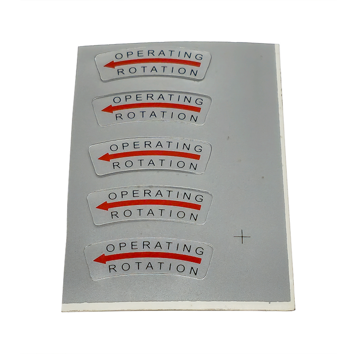 Lofrans Directional Label Arrow | Counterclockwise, 13X37mm