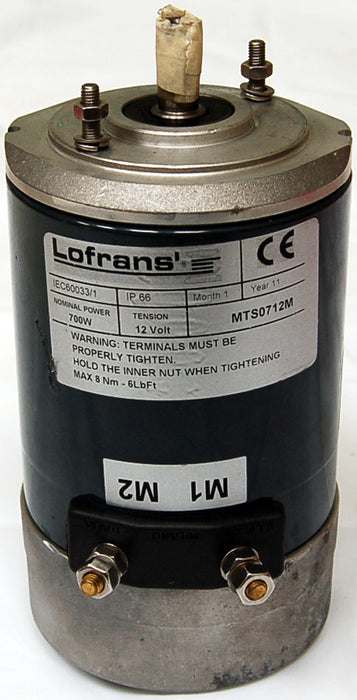 Lofrans Motor, 12V/700W, 2 Terminal for Marlin, Dorado, | Project 500, Lofrans #233D