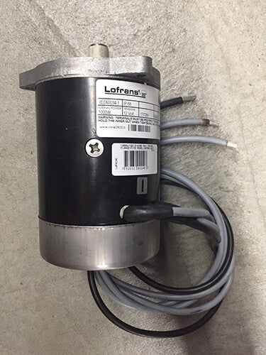 Motor eléctrico Lofrans 1000 W 24 V, n.° 353D