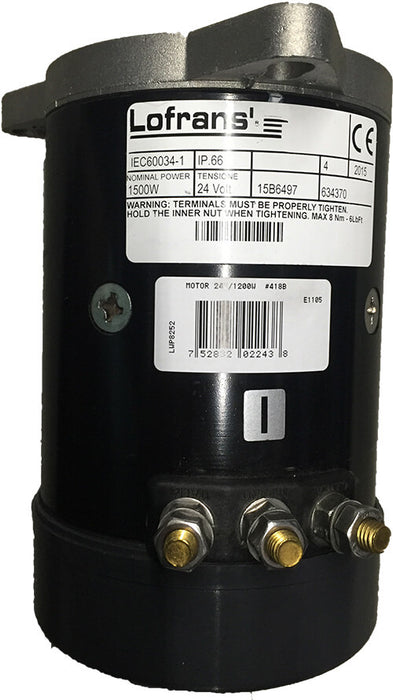 Lofrans Electric Motor 24V/1500W 418B/418F | Formally 24V/1200W