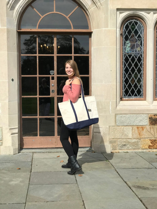 Green Mountain Florida Coast Small Canvas Travel Tote Bags – Available in Navy & Sky Blue