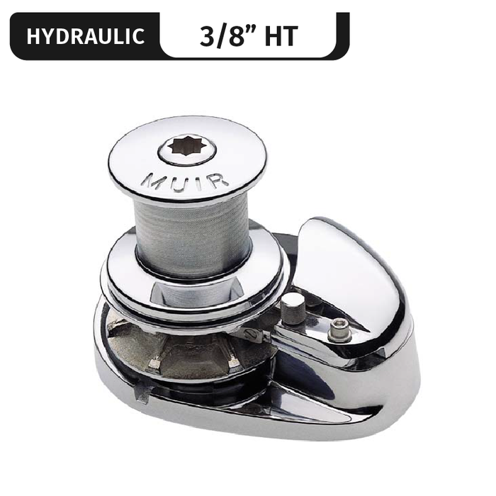 Muir Storm VRC2200 Stainless Steel, Capstan, Hydraulic | Capstan, Vert. Rope/Chain Windlass for 3/8" High Tens.
