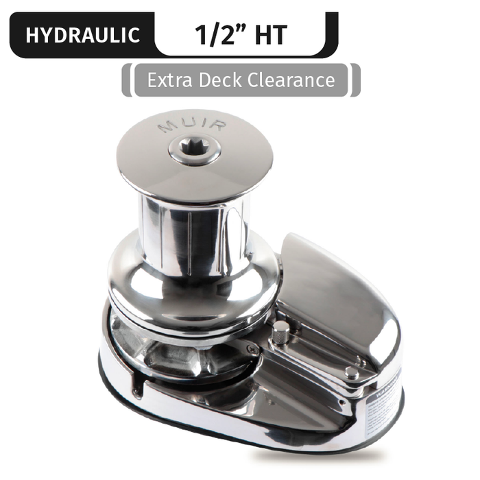 Muir Storm VRC4000, Stainless Steel, Hydraulic | Capstan, Vert. Rope/Chain, 7" Studs & Mors, 1/2" High Tens.