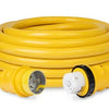 Marinco Cordon d'alimentation de quai 50 A 125/250 V Plus 25 pieds Jaune