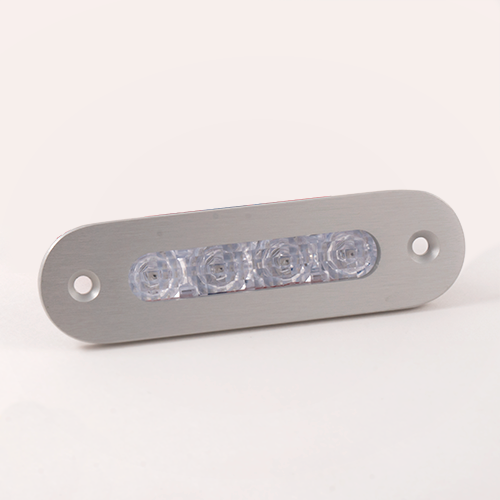 Muir LED Courtesy Light 1039 Series 24V Titan | Aluminum, Red Light