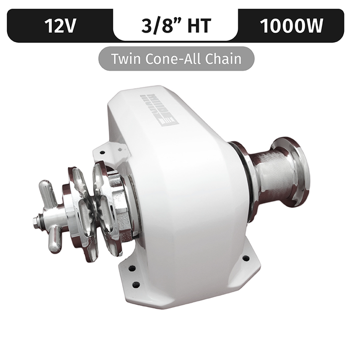 Muir Cougar, Compact Hr1600, 12V, 1200W Composite | 3/8" High Tens. (Twin Cone) All Chain, Sg/Sd