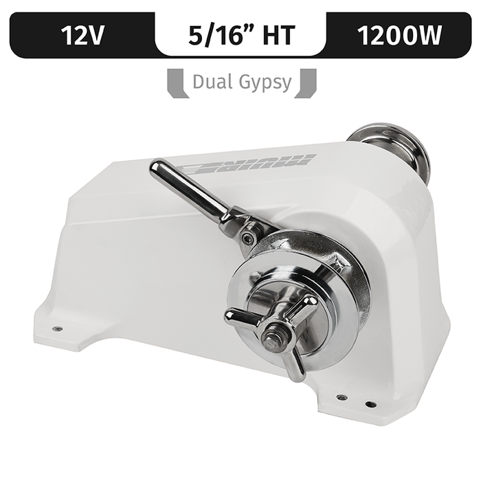 Muir Cheetah, Compact Hr2500, 24V, 1500W | Compsite, 5/16" High Tens. Dual Gypsy