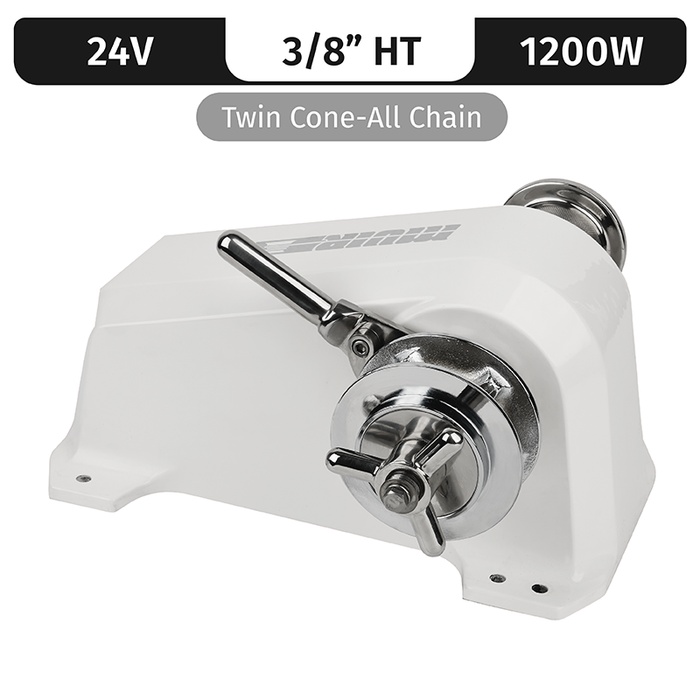 Muir Cheetah, Compact Hr2500, 24V, 1500W | Composite, 3/8" High Tens. (Twin Cone) All-Chain, Sg/Sd