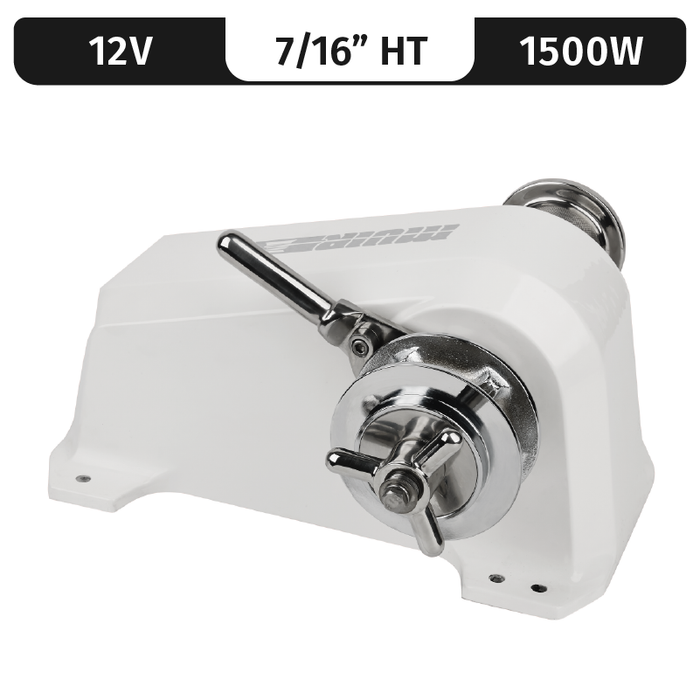 Muir Jaguar, Compact Hr3500, 12V, 1700W | Composite, 7/16" High Tens., Single Gypsy/Single Drum