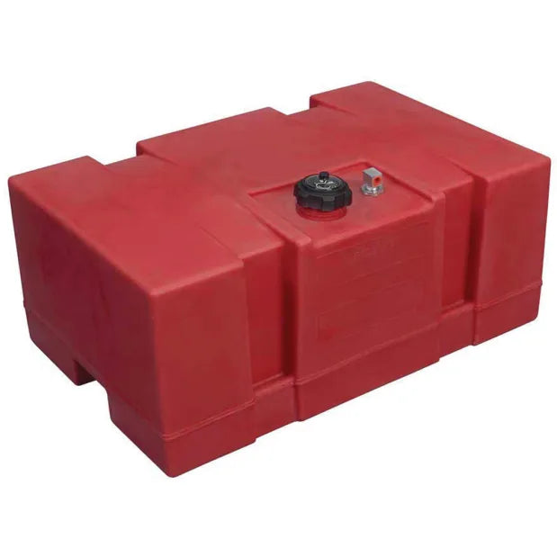 Moeller 31624 EPA Tanque de combustible rojo, parte superior, 24 galones con tapa/medidor ventilado