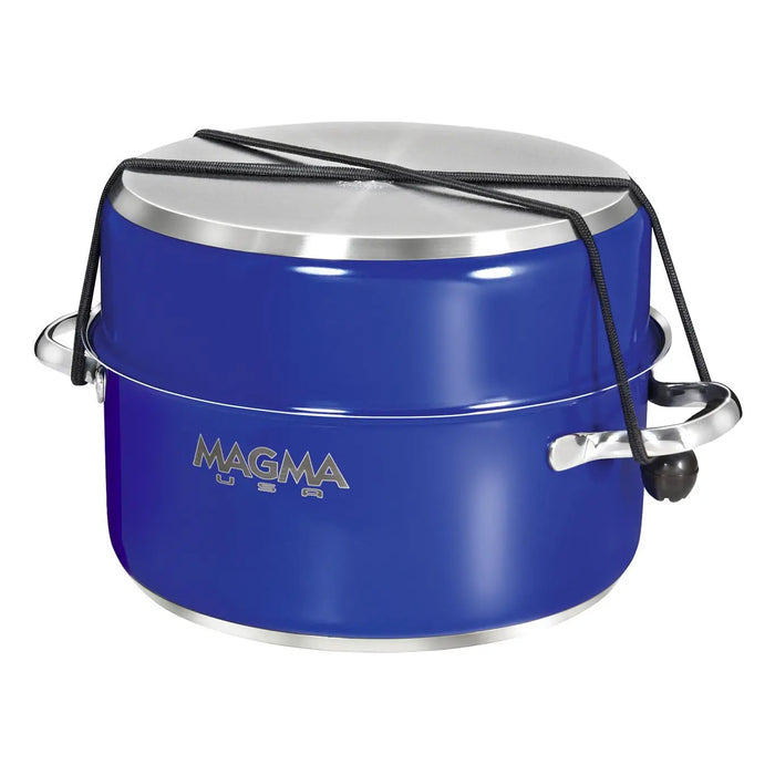 Magma 10 Piece Set - Induct Compat Cobalt Blue Ext & Blk Int