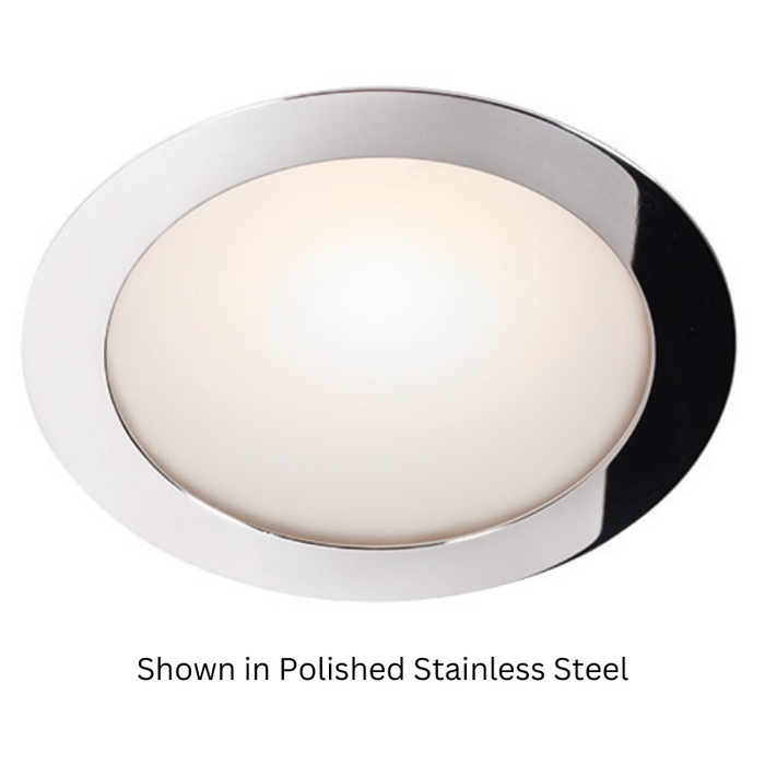 BCM Malibu R 85: Polished Stainless Steel Removable Trim Ring, 4W | Spring Mount, 3000K 8-32VDC, IP66