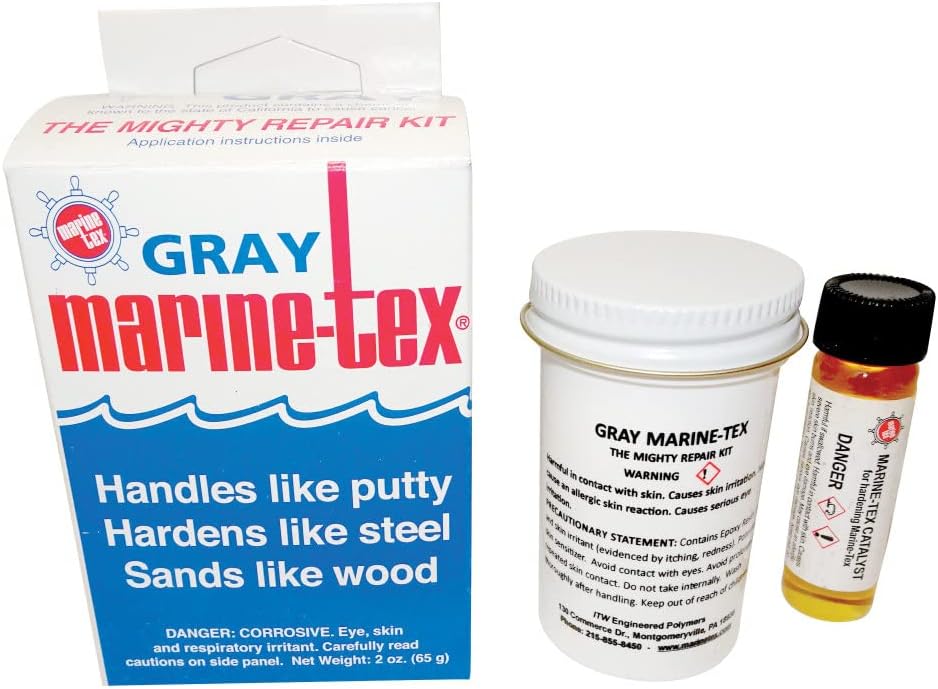 Kit de réparation de mastic époxy Marine-Tex