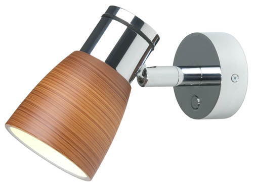 Imtra Lighting Munich, cromo con cristal marrón | Pantalla y Dim2Warm (3000-2200K)