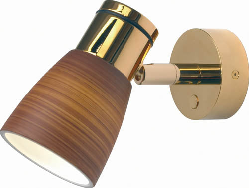 Imtra Lighting Munich, dorada con cristal marrón | Pantalla y Dim2Warm (3000-2200K)