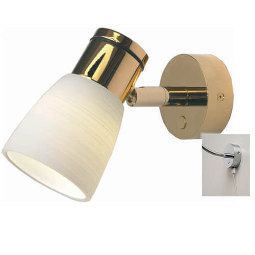Imtra Lighting Munich, Gold with Titanium Glass | Shade & USB, Dimmer, Warm