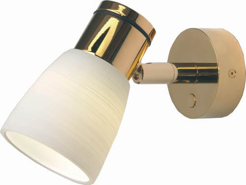 Imtra Lighting Munich, Gold with White Glass | Shade & Dim2Warm (3000-2200K)