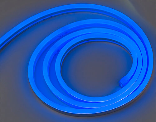Imtra Lighting Neon LED Rope Light, Top Emitting, Blue, 120V | 5/16"X5/8" UV Resistant PVC, Cuttable Every 19.5"