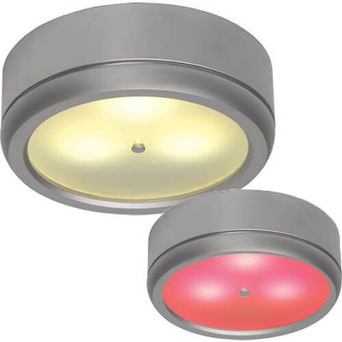 Imtra Lighting Norden (Master) Bi-Color LED Spot, Warm White/Red | Matte Chrome, 10-30VDC, IP20