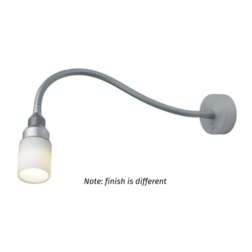Imtra Lighting Kiel Reading Light with Switch Dim2Warm, USB | 3000K, Bulk Mount, 500mm Neck