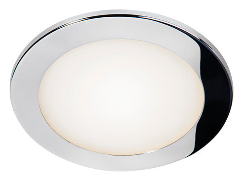 Faro BCM Ocean 155 de acero inoxidable pulido, 12 W, con montaje por resorte | 4000 K, 18-32 V, IP66