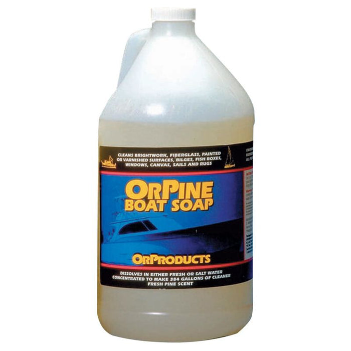 Savon pour bateau OrPine, bouteille d'un gallon