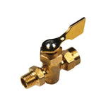 Whitecap P-5520 | – – Brass 2 way shut off valve 1/4" NPT male/female