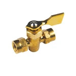 Whitecap P-5521 | – – Brass 2 way shut off valve 1/4" NPT female/female