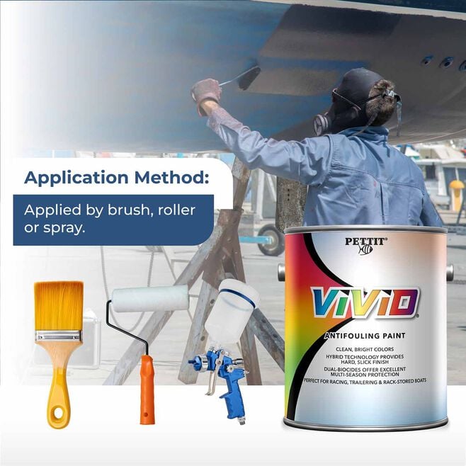 Pettit 1186106 Vivid Antifouling Paint, Black Gal.