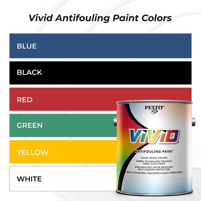Pettit 1146106 Vivid Antifouling Paint, Yellow Gal.