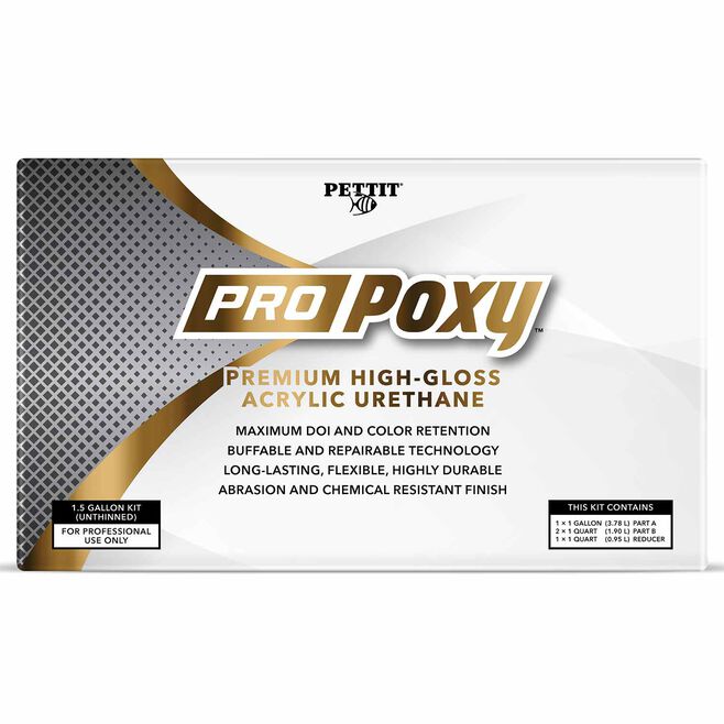 Pettit 1311206KIT ProPoxy Two-Part Acrylic Urethane Topside Paint, Chevy White