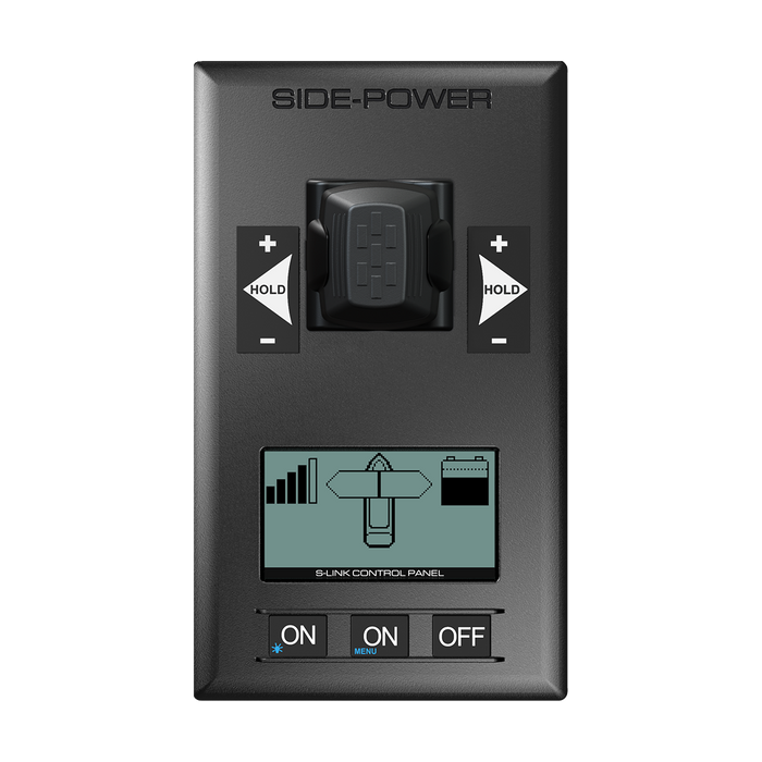 Panel SidePower, control de empuje proporcional con joystick único | con cubierta, S-Link, 12/24 V, para propulsores SEP y SAC