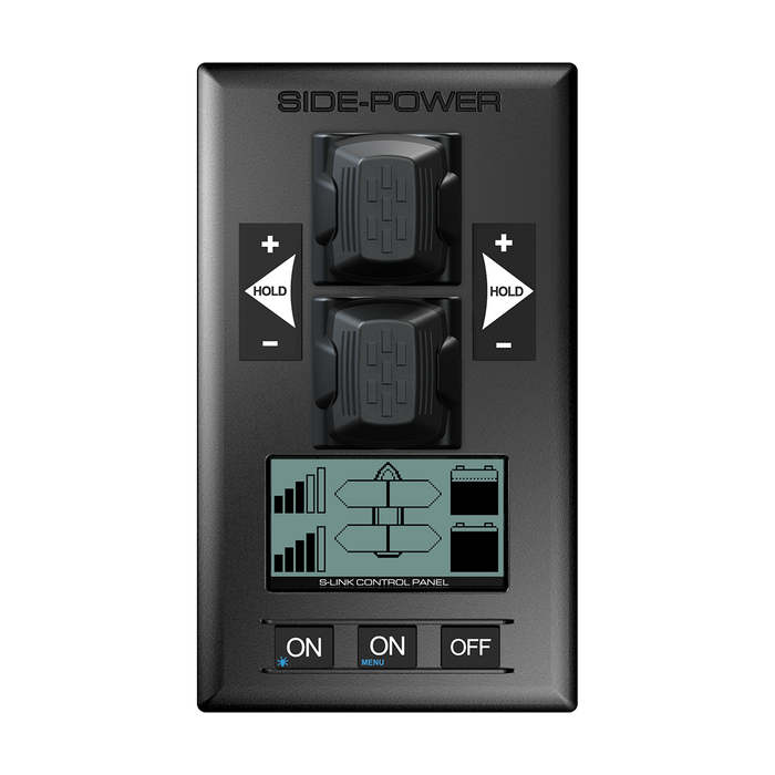 SidePower Panel, Dual Joystick Proportional Thrust Control | with Cover, S-Link, 12/24V, for SEP & SAC Thrusters