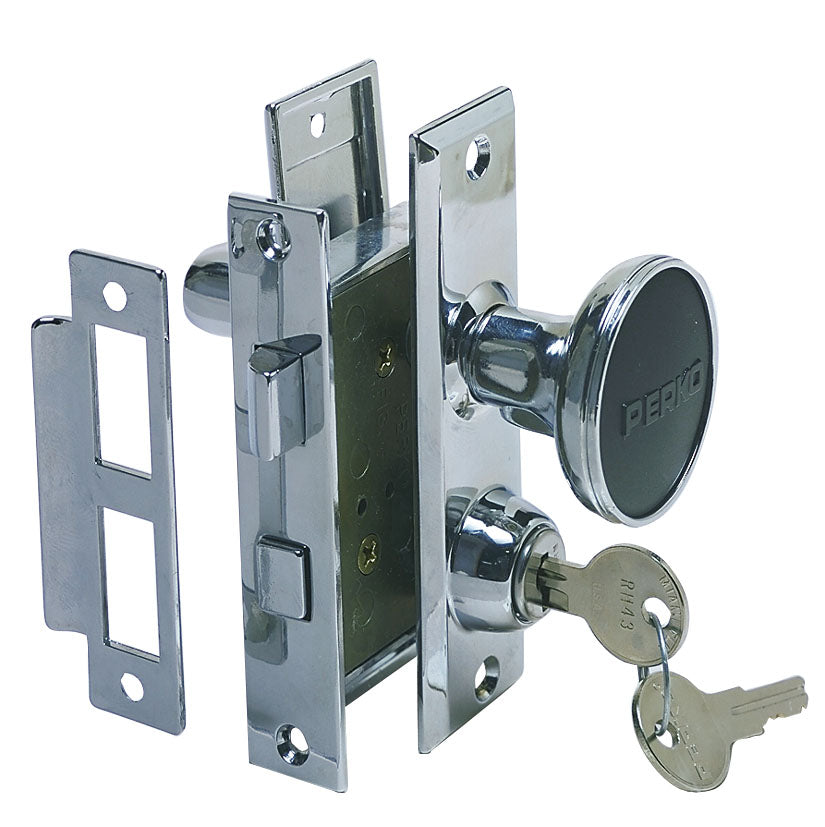 Perko 0927DP0CHR Mortise Lock Set Chrome Plated Zinc — Freeport Marine ...
