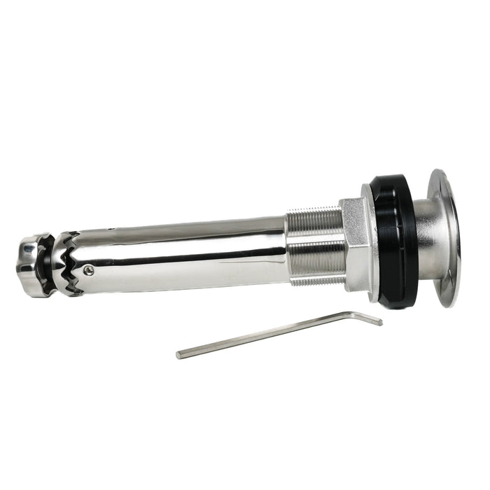 ROD HOLDER 0 DEG LARGE TEAKSAVER, LOCKABLE SWIVEL, BLACK SPLINED ADAPTER