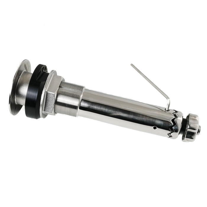 ROD HOLDER 0 DEG LARGE TEAKSAVER, LOCKABLE SWIVEL, BLACK SPLINED ADAPTER